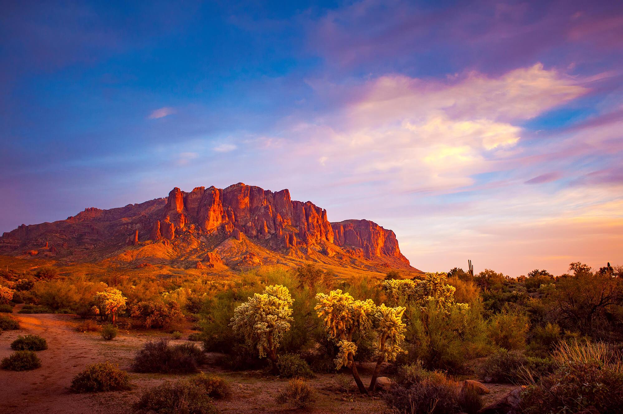 Superstition Mountain Sunset